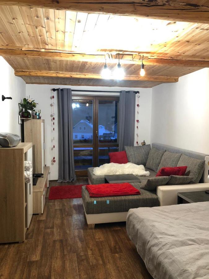 Apartmán s výhledem na Jezerní stěnu Železná Ruda Esterno foto